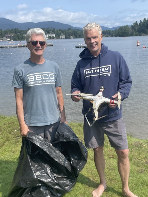 Drone found in Mirror Lake in Lake Placid, NY by Jim Grant